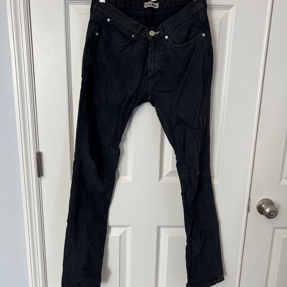 Vintage 00's Acne Studios 30x32 Black/Gray Wash Straight Leg Jeans